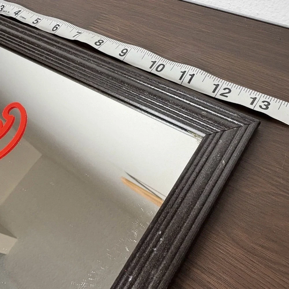 Vintage Erotic Heart Red Flirty Risqué Wall Mirror